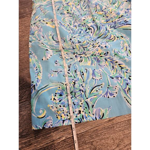 Lilly pulitzer gabby shift stretchy mini shift dress sz 0 xs bondi blue tropical - Picture 4 of 5